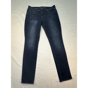 Women's 14 Long Old Navy Curvy Profile Jeans Dark Blue Wash Mid Rise50